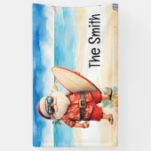 サーフィンクリスマスイン7月サンタクロースビーチ 横断幕 (縦)