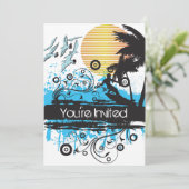 サーフィングランジトロピカルビーチ誕生会 招待状 (スタンド正面)