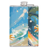 サーフィンゲッコザウェーブズ フラスク (裏面)