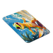 サーフィンゲッコザウェーブズ マグネット (右側)