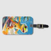 サーフィンゲッコザウェーブズ ラゲッジタグ (正面横)