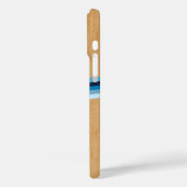 サーフィンサファフェイクリウッドハワイアンサーフボードブルー Case-Mate iPhoneケース (裏面 / 左)