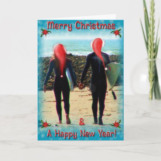 サーフィンサファリクリスマスカード シーズンカード (正面)