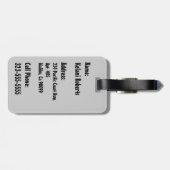 サーフィンサファリハワイアンラゲッジタグ ラゲッジタグ (裏面横)