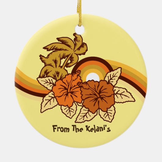 サーフィンサファリホリデイオーナメント セラミックオーナメント (裏面)