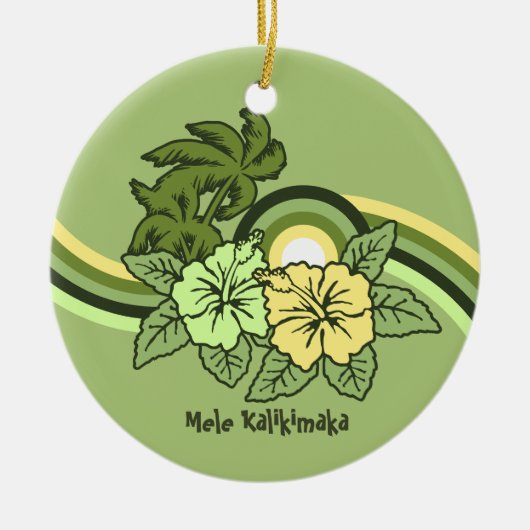 サーフィンサファリホリデイオーナメント セラミックオーナメント (正面)