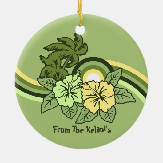 サーフィンサファリホリデイオーナメント セラミックオーナメント (裏面)