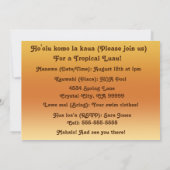 サーフィンサファリルアウ(ハワイ式宴会)とBBQ招待状 招待状 (裏面)
