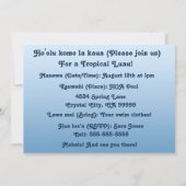 サーフィンサファリルアウ（ハワイ式宴会）とBBQ招待状 招待状 (裏面)