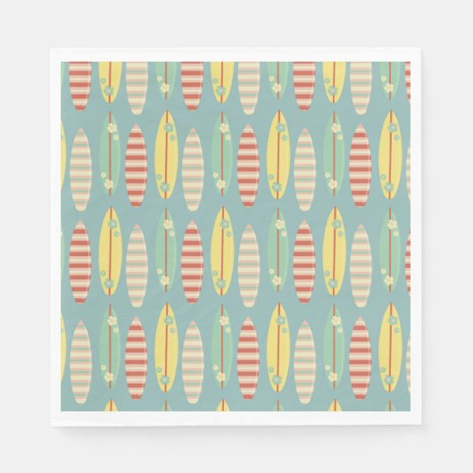 サーフィンサマーサーフボードサマー誕生日 スタンダードランチョンナプキン (正面)