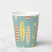 サーフィンサマーレトロサーフボードサマー 紙コップ (左)