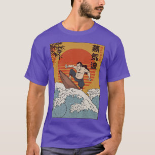 サーフィンサムライ伝統的浮世絵ア日本のート Tシャツ