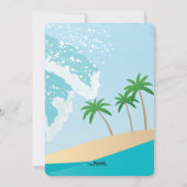 サーフィンサンタクリスマスカード シーズンカード (裏面)