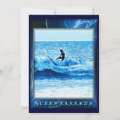 サーフィンサンタクリスマス招待状 招待状 (裏面)