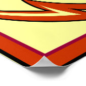 サーフィンサンタクルーズカリフォルニア ポスター (角)