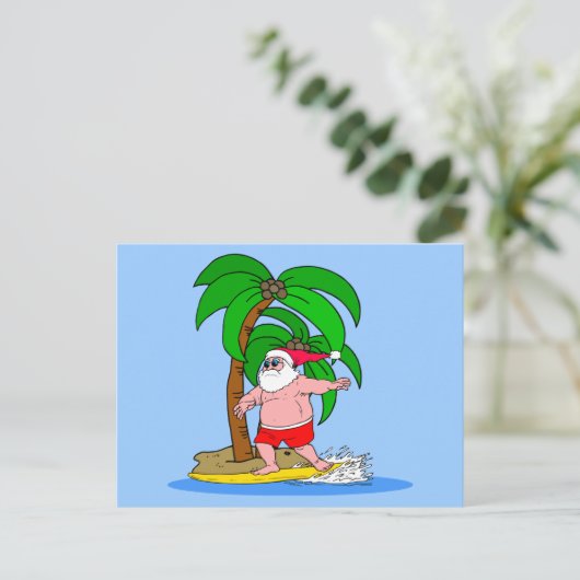 サーフィンサンタクロース シーズンポストカード (スタンド正面)