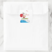 サーフィンサンタクロース スクエアシール (バッグ)