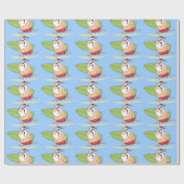 サーフィンサンタクロース ラッピングペーパー (フラット)