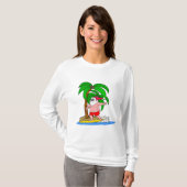 サーフィンサンタクロース Tシャツ (正面フル)