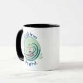 サーフィンサンタコーヒーマグ マグカップ (正面左)