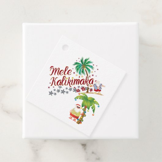 サーフィンサンタハワイアンプレゼントラベル フェイバータグ (インサイチュ)