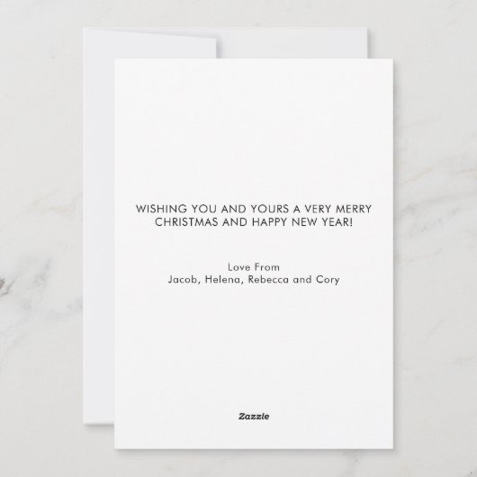 サーフィンサンタビーチクリスマス シーズンカード (裏面)