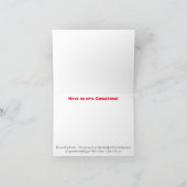 サーフィンサンタフォールドホリデーカード シーズンカード (内部)