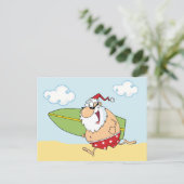 サーフィンサンタポストカード シーズンポストカード (スタンド正面)