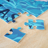 サーフィンサンタメリークリスマスパズル ジグソーパズル (側面)