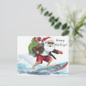 サーフィンサンタ シーズンポストカード (スタンド正面)