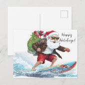 サーフィンサンタ シーズンポストカード (正面/裏面)