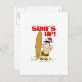 サーフィンサンタ シーズンポストカード (正面/裏面)