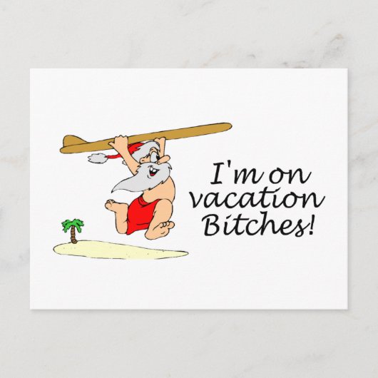 サーフィンサンタ シーズンポストカード (正面)