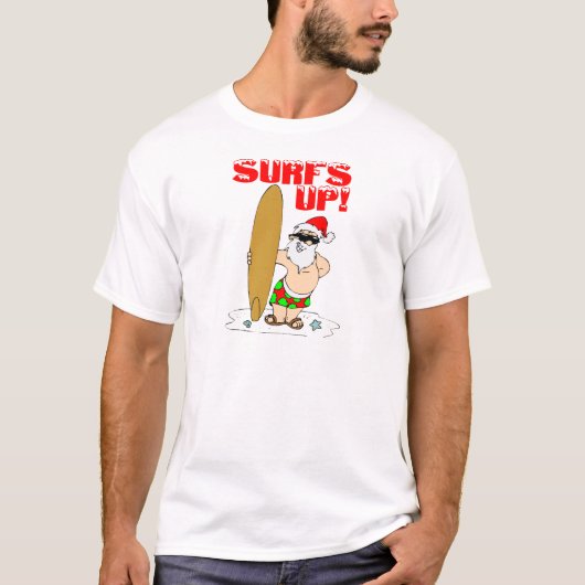 サーフィンサンタ Tシャツ (正面)