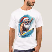 サーフィンサンタTシャツ Tシャツ (正面)