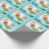 サーフィンサーファークリスマスホリデーギフト ラッピングペーパー (角)