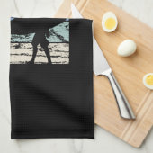 サーフィンサーファー キッチンタオル (四つ折り)