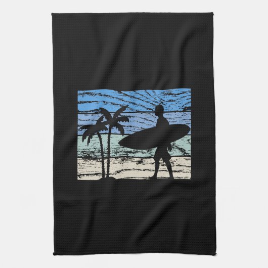 サーフィンサーファー キッチンタオル (縦)