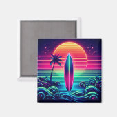 サーフィンザネオンサンセット マグネット (正面/裏面)