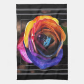 サーフィンザレインボーバラ キッチンタオル (縦)