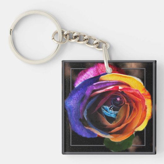 サーフィンザレインボーバラ キーホルダー (正面)