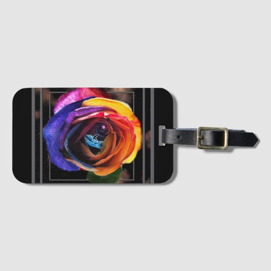 サーフィンザレインボーバラ ラゲッジタグ (正面横)