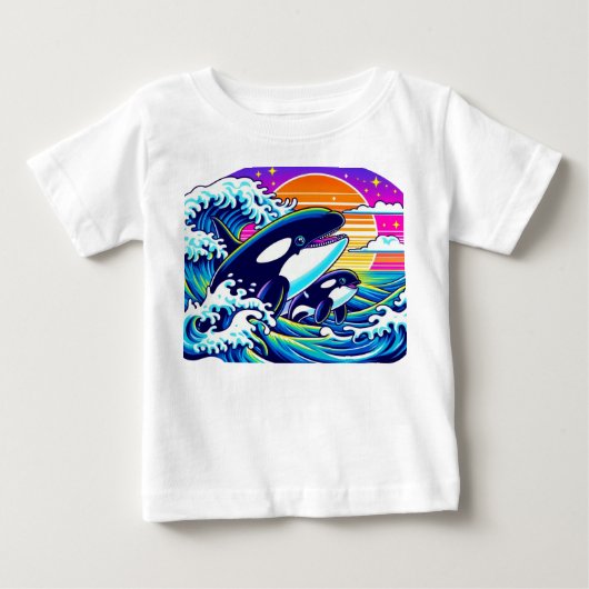 サーフィンザ・ウェーブ ベビーTシャツ (正面)