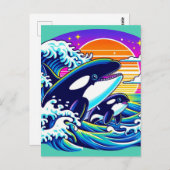 サーフィンザ・ウェーブ ポストカード (正面/裏面)