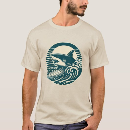 サーフィンシャーク Tシャツ (正面)
