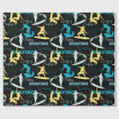 サーフィンシルエット ラッピングペーパー (フラット)