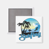 サーフィンシービーチ マグネット (正面/裏面)