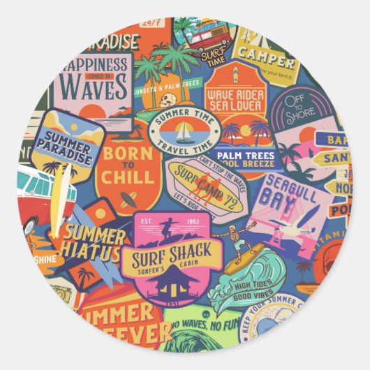 サーフィンシール ラウンドシール (正面)