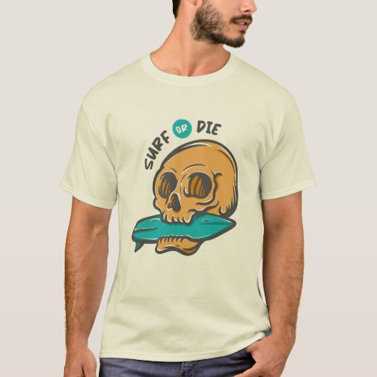 サーフィンスカル Tシャツ (正面)
