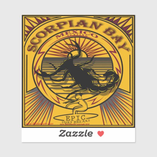 サーフィンスコーピオンベイバハメキシコ シール (シート)